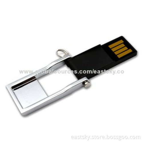 Swivel Mini USB Flash Drive, USB 2.0 Interface, Supports Plug-and-play FunctionNew
